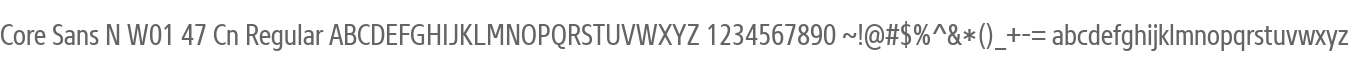 Core Sans N W01 47 Cn Regular