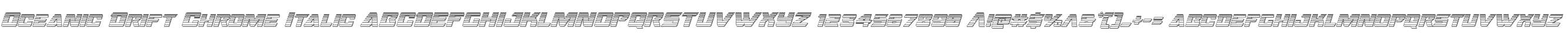 Oceanic Drift Chrome Italic