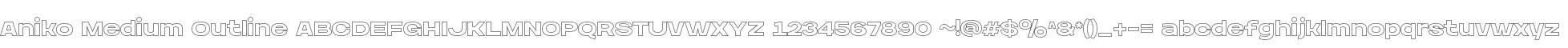 Aniko Medium Outline