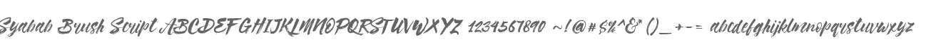 Syabab Brush Script