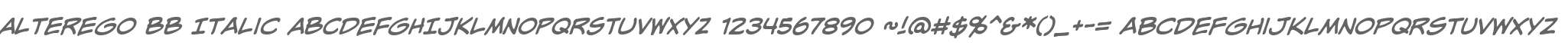 AlterEgo BB Italic