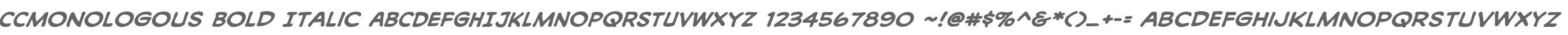 CCMonologous Bold Italic