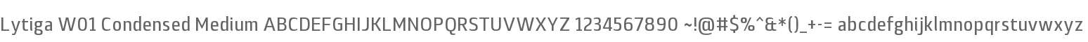 Lytiga W01 Condensed Medium