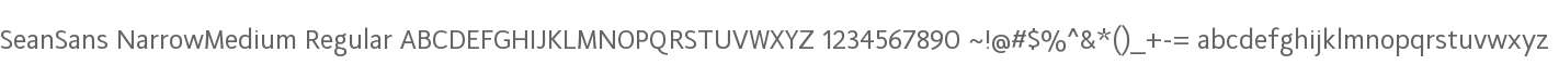 SeanSans NarrowMedium Regular