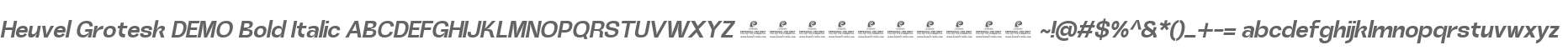 Heuvel Grotesk DEMO Ita