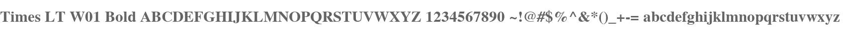 Times LT W01 Bold