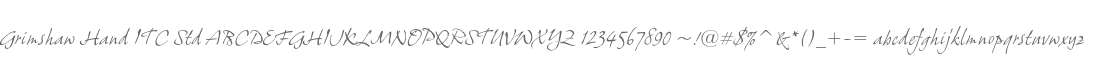 Grimshaw Hand ITC Std