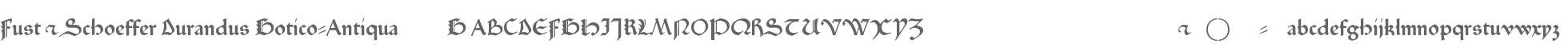 Fust & Schoeffer Durandus Gotico-Antiqua 118G