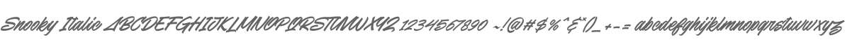 Snooky Italic