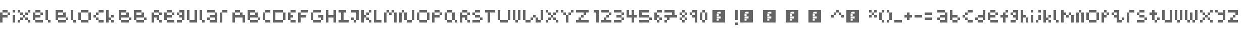 Pixel Block BB Regular