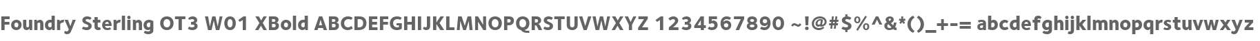 Foundry Sterling OT3 W01 XBold