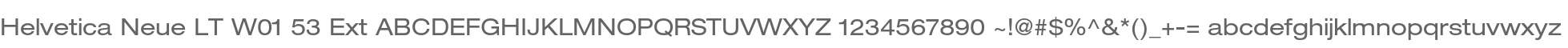 Helvetica Neue LT W01 53 Ext