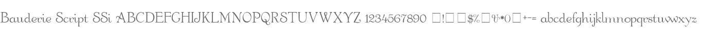 Bauderie Script SSi