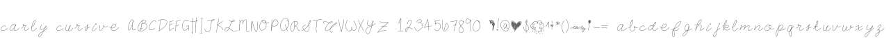 carly cursive