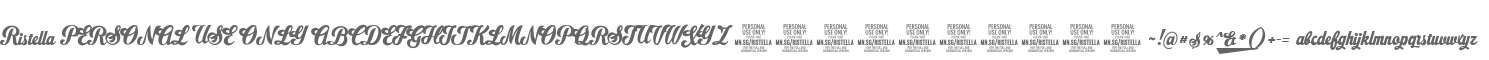 Ristella PERSONAL USE ONLY