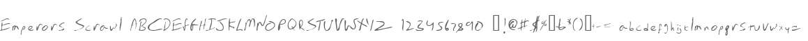 Emperors Scrawl