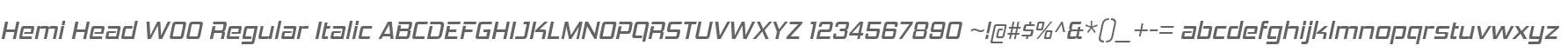 Hemi Head W00 Regular Italic