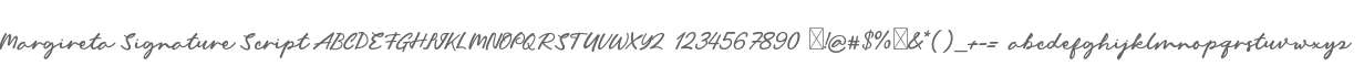 Margireta Signature Script