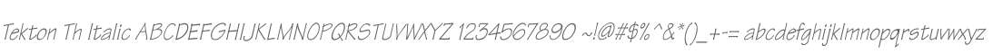 Tekton Th Italic