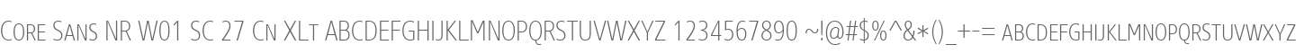 Core Sans NR W01 SC 27 Cn XLt