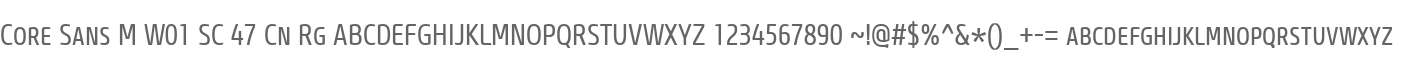 Core Sans M W01 SC 47 Cn Rg