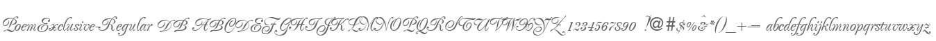 PoemExclusive-Regular DB