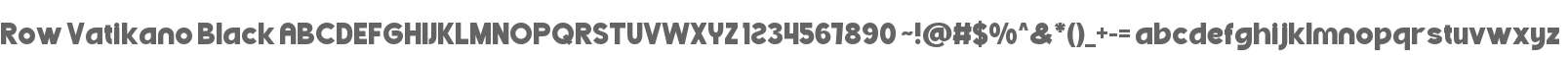 Row Vatikano Black