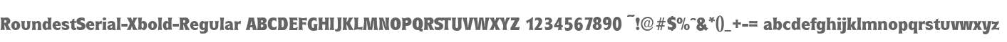 RoundestSerial-Xbold-Regular