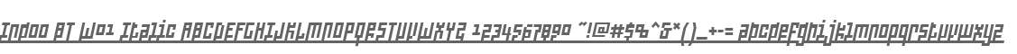 Indoo BT W01 Italic