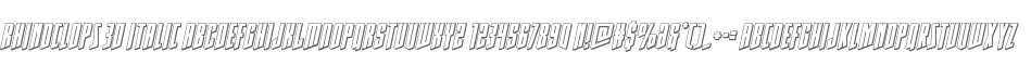Rhinoclops 3D Italic