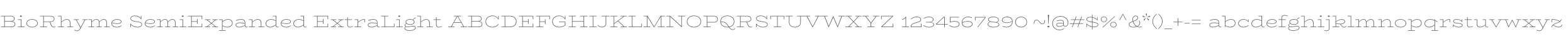 BioRhyme SemiExpanded ExtraLight