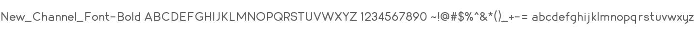 New_Channel_Font-Bold