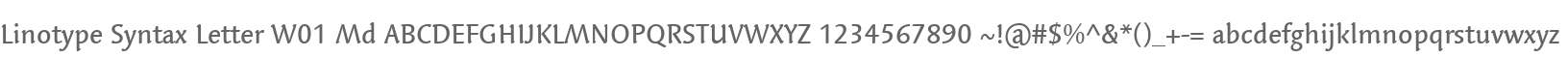 Linotype Syntax Letter W01 Md