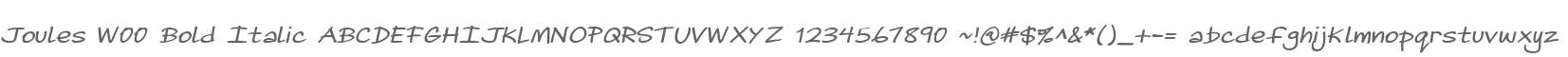 Joules W00 Bold Italic