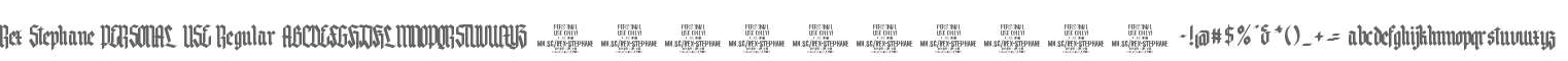 Rex Stephane PERSONAL USE
