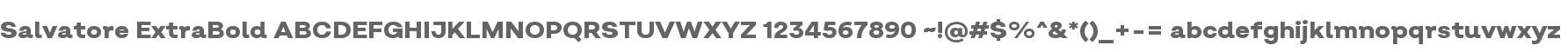 Salvatore ExtraBold