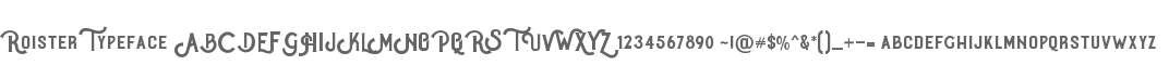 RoisterTypeface