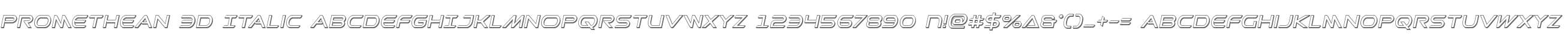 Promethean 3D Italic
