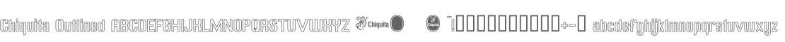Chiquita Outlined