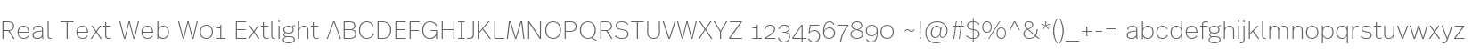 Real Text Web W01 Extlight
