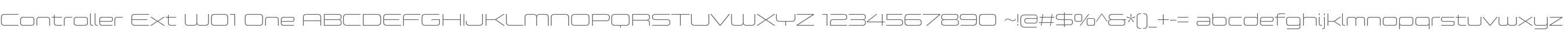 Controller Ext W01 One