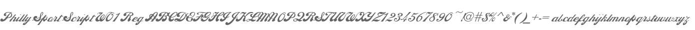 Philly Sport Script W01 Reg