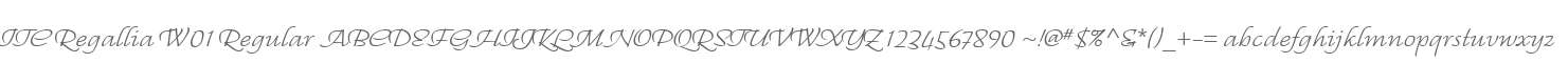 ITC Regallia W01 Regular