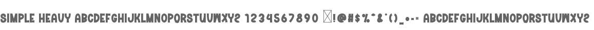 Simple Heavy
