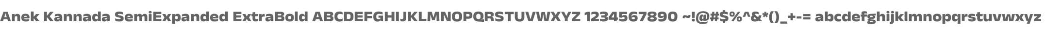 Anek Kannada SemiExpanded ExtraBold