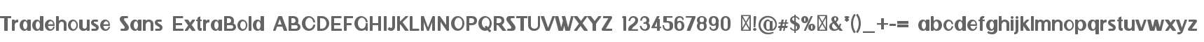 Tradehouse Sans ExtBd