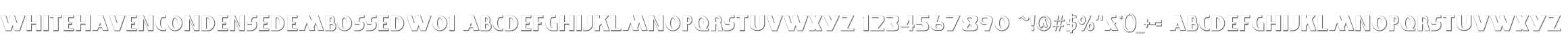 WhitehavenCondensedEmbossedW01