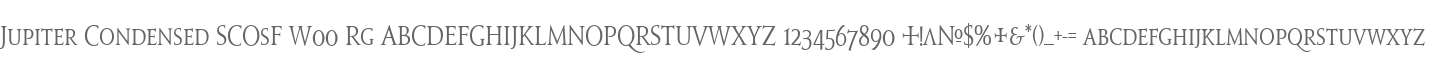 Jupiter Condensed SCOsF W00 Rg