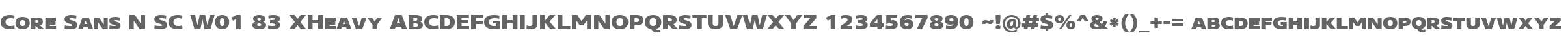 Core Sans N SC W01 83 XHeavy