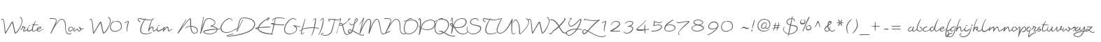 Write Now W01 Thin